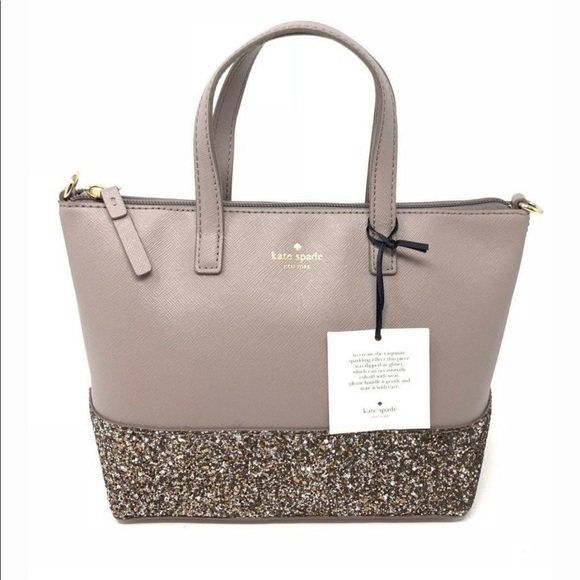 kate spade Handbags - NTW Kate Spade Greta Court Ina Grey Glitter Bag ♠️
